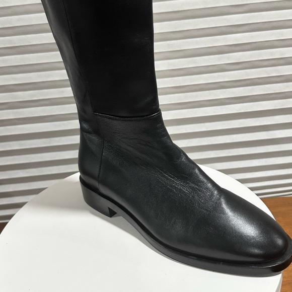 🌹STUART WEITZMAN🌹 Keelan Leather Knee Black Boots Size: 5B - Picture 12 of 14